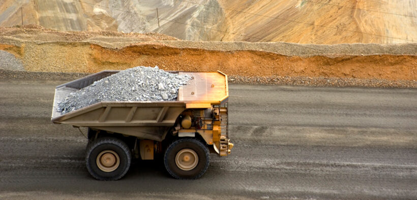 dump truck carrying rock - benefits of private networks for mining