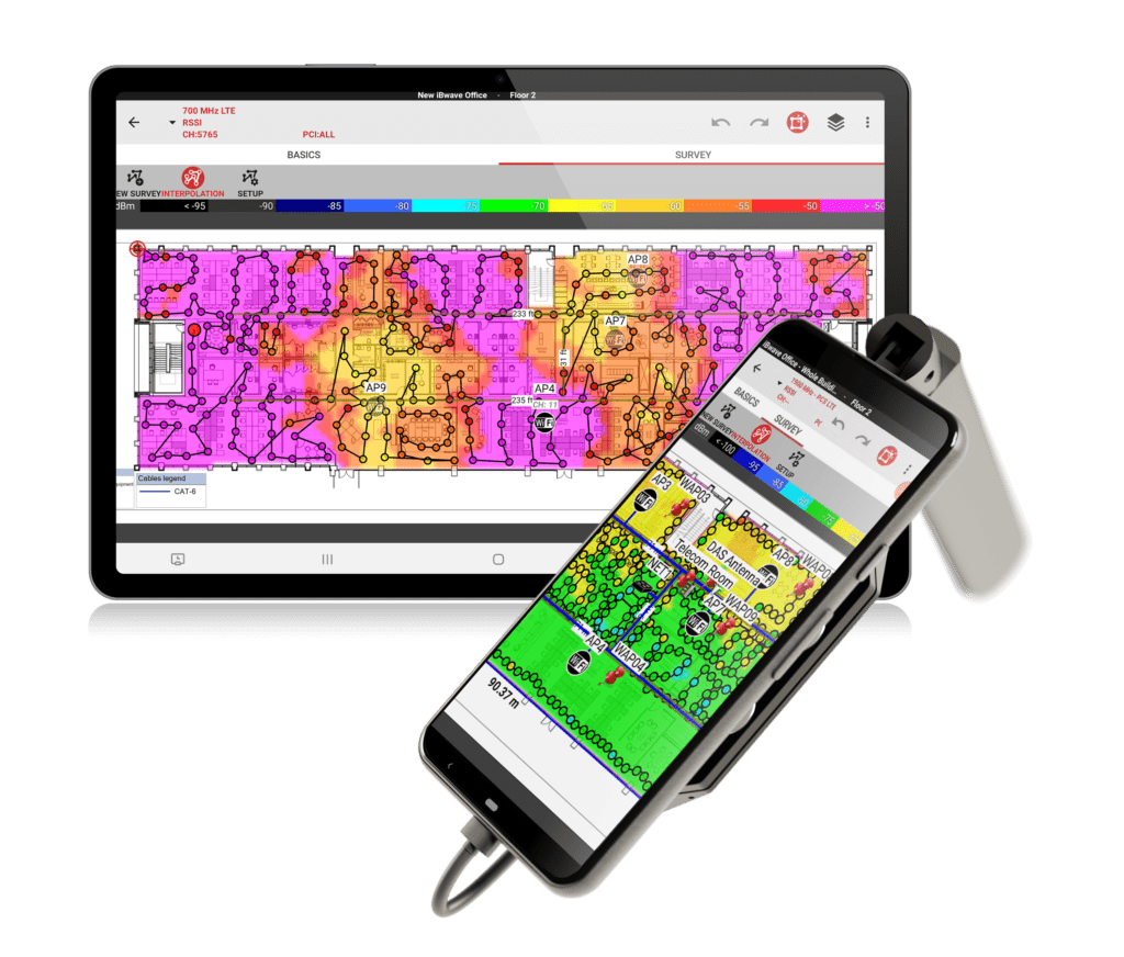 iBwave Mobile Survey with the Epiq PRiSM scanner. A soluton for surveying and testing LTE, 5G and P25 networks