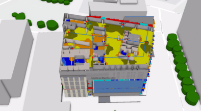 3D digital twin model of a building